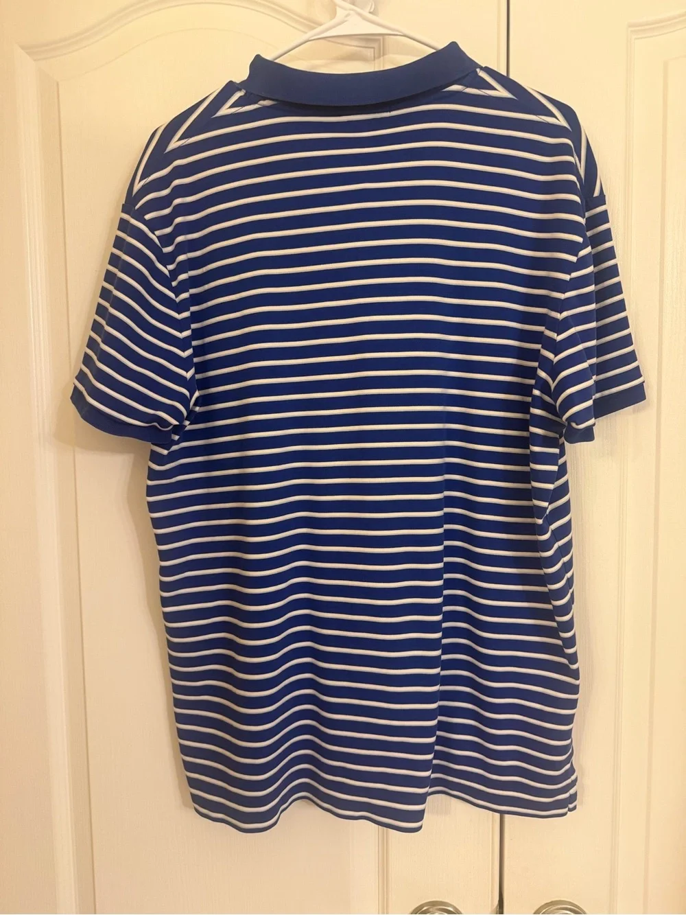 Ralph Lauren Blue & White Striped Polo Shirt